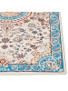 Beliani Kurzflor GORDES in Beige/Blau - (W) 80 x (L) 240 cm