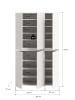 ebuy24 Kleiderschrank Scarpa Weiß 105 x 37 cm