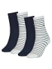 Tommy Hilfiger Socken 6er Pack in Dunkelblau/Weiß