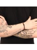 Amor Armband Edelstahl, IP Schwarz, Holz in Braun