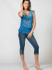 KOROSHI BLUSE in blau