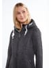 ICEBOUND Damen Strickfleecejacke in Grau Melange