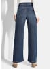 GOLDNER Schlaghose 5-Pocket Jeans-Culotte VERA in dunkelblau
