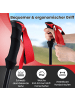 COSTWAY Wanderstöcke faltbar Aluminium in Rot