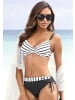 LASCANA Bügel-Bikini in schwarz-weiß