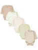 TupTam Baby Langarm Wickelbody im 5er Set in grün/beige