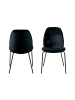 ebuy24 Esszimmerstuhl Carlo Schwarz 2er Set