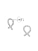 Alexander York Ohrstecker RIBBON in 925 Sterling Silber, 2-tlg.