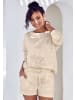 LASCANA Sweatshirt in beige-gemustert