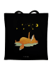 Mr. & Mrs. Panda Tote Bag Fuchs Sterne ohne Spruch in Schwarz