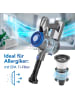 Clean Maxx Akku-Hand- & Bodenstaubsauger 22,2V anthrazit/blau grau