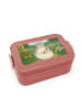 Mr. & Mrs. Panda Bentobox Chinchilla Blume Design ohne Spruch in Rot Pastell