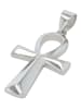 Adeliás Unisex Anhänger – Kreuz Kreuzanhänger aus 925 Silber in silber