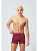 SNOCKS Boxershorts aus Bio-Baumwolle Rote Streifen 6 Stück