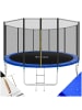 tectake Trampolin Garfunky inklusive Einstiegsleiter, schwarz/blau
