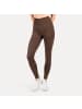 SMILODOX Leggings Shayla Scrunch in Dunkelbraun