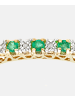 Diamant L'éternel Eternity-Ring aus 375 Gelbgold mit Diamant mit Smaragd