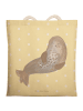 Mr. & Mrs. Panda Strandtasche Robbe Lachen ohne Spruch in Gelb Pastell