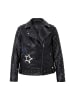 Angel of Style Lederjacke in schwarz