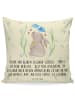 Mr. & Mrs. Panda Deko Kissen Hase Blume mit Spruch in Blumig