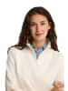 Polo Club Sweatshirt WOMAN RIGBY GO NECK ZIPPER SWEAT W IO LONG SLEEVE REGULAR FIT in Ecru