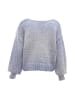 Sookie Pullover in BLAU WOLLWEISS