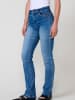 KOROSHI Normale Push-Up-Jeans für Damen mit Stickerei in blau