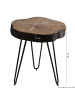 FineBuy Beistelltisch "FB40439" in Braun /