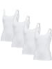 SPEIDEL Baumwolle, Feinripp Unterhemd 4er-Pack in weiß