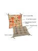 JACK Outdoor Motiv Stuhlkissen Sitzkissen 38x38cm Wasserfest in Beerenflut Orange
