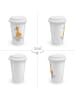 Mr. & Mrs. Panda To Go Becher Einhorn Wunsch mit Spruch in Weiß