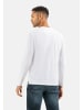 Camel Active Langarmshirt Henley in Weiß