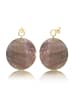 Elli Ohrringe 925 Sterling Silber Perlmuttscheibe in Gold
