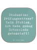 Mr. & Mrs. Panda Untersetzer Spruch Studentin Schokoladenliebe m... in Meeresbrise