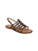 Les Tropéziennes par M Belarbi Flache Ledersandalen von Les Helectron Braun