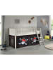 58 aufm Kessel KINDERBETT Karyl 208x114x135 Massivholz Weiß Textilset Caribian Pirate