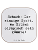 Mr. & Mrs. Panda Glasuntersetzer Spruch Schach Sport mit Spruch in Weiß