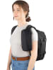 normani Erweiterbarer Handgepäck-Rucksack mit Reisepass Brusttasche in Schwarz