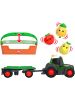 Dickie Toys ABC Freddy Fruit Fendt Traktor mit Anhänger Rasselfrüchte ab 12 Monate