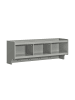 SoBuy Wandgarderobe in Hellgrau - (W) 25 x (H) 35 x (L) 100 cm