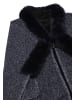 osha Damen Poncho in Schwarz Marine