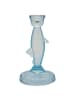 Greengate Kerzenhalter FISCH Blau Glas 17 cm