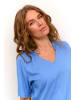 Kaffe Kurzarm-Bluse KAtina Regular fit in Ultramarine