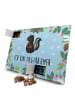 Mr. & Mrs. Panda Adventskalender Stinktier Blume mit Spruch in Eisblau