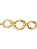 Steel_Art Gliederarmband Damen Eleonora silberfarben poliert in goldfarben
