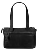 Sansibar Handtasche echt Leder in schwarz