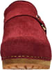 Sanita Comfortwear Clog "Wood-Lissy Open" in Rot