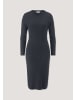 Hessnatur Hessnatur Strick Kleid Regular aus Bio-Baumwolle mit Bio-Merinowolle in marine