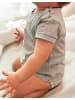 OrganicEra Baby Kurzarm-Bodyshirt in Aqua Melange