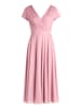 Vera Mont Cocktailkleid im Glitzer-Look in Silver/Rosé